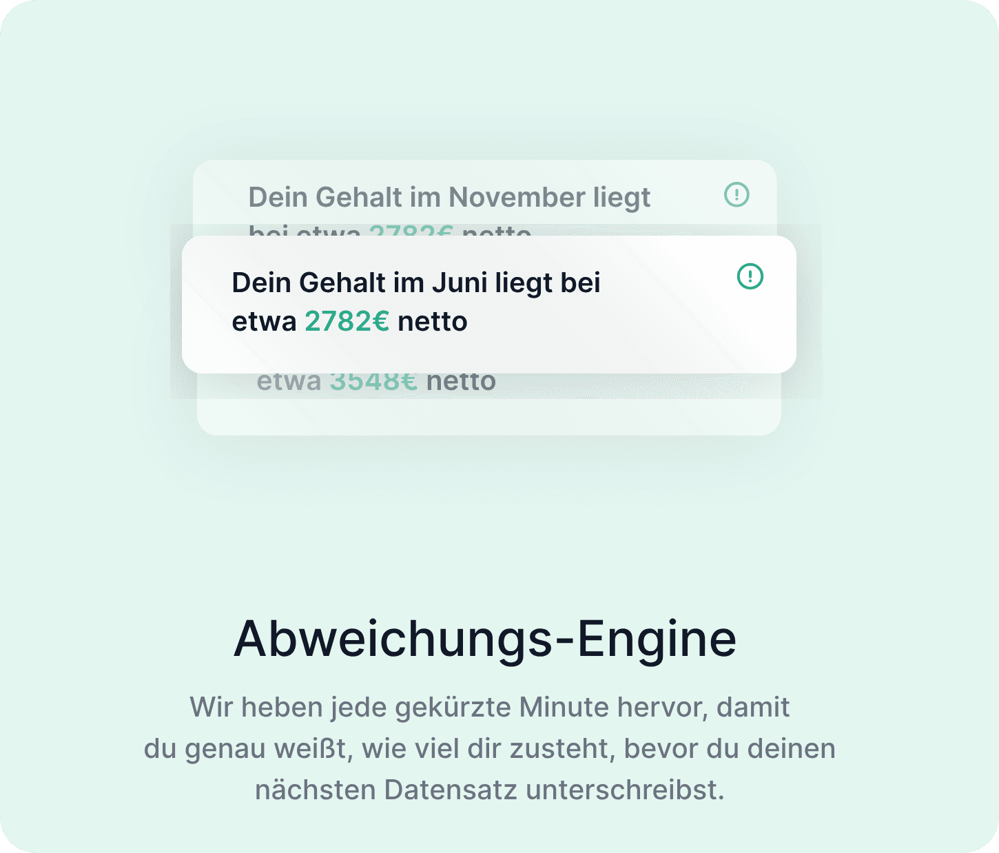 Diskrepanz-Engine — Wir zeigen jede gekürzte Minute, damit du genau weißt, wie viel dir zusteht, bevor du deine nächste Abrechnung unterschreibst.