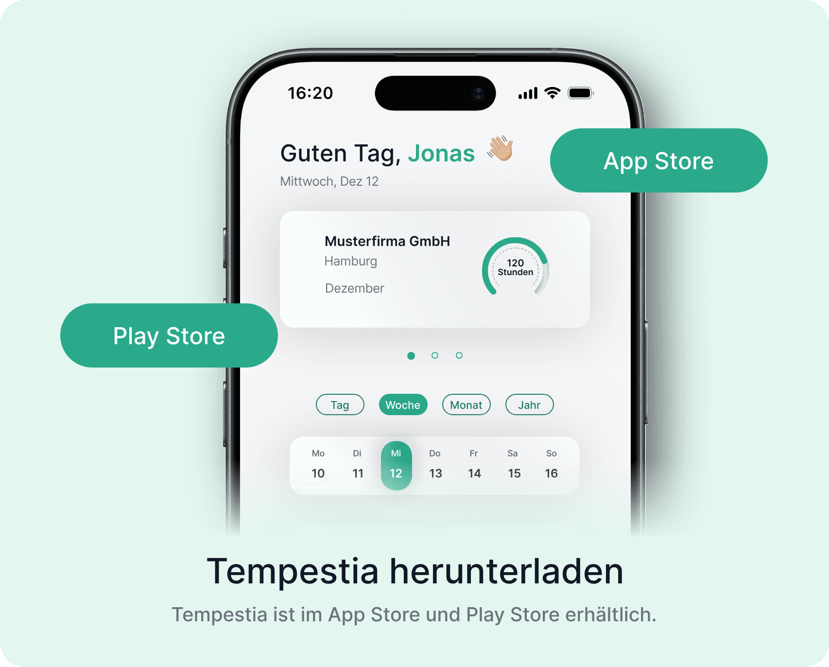 Tempestia herunterladen: Tempestia ist im App Store und Play Store verfügbar.